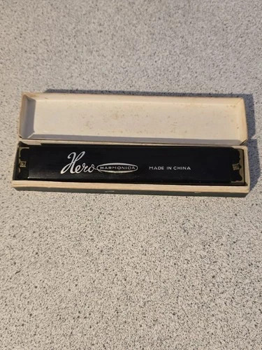 Vintage hero harmonica with - vintage,